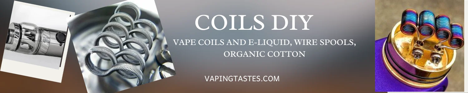 vape coils and e liquid wire spools organic cotton